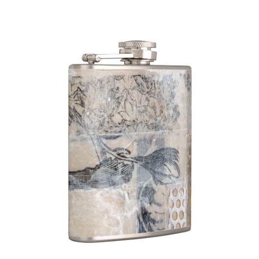 Flasques Collage de dentelle I (Droite)