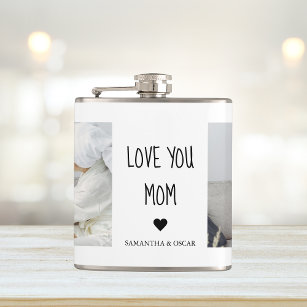 Flasques Collage moderne Photo Love You Mom Best Gift