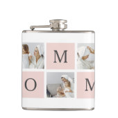 Flasques Collage moderne Photo & Pastel Cadeau de maman ros (Devant)