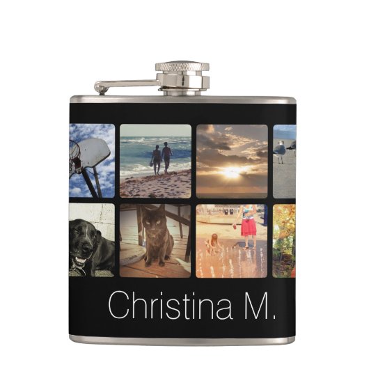 Flasques Collage multi fait sur commande d'image de (Devant)