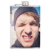 Flasques Collage photo Mettez votre visage sur un (Devant)