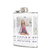 Flasques Collage Photo Purple Best Mom Ever Cadeau (Gauche)