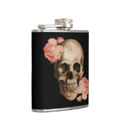 Flasques Collage vintage de crâne de Rosa (Droite)