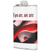 Flasques Collection Abstraite Noir & Rouge Bold Moderne- 8O (Gauche)