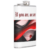 Flasques Collection Abstraite Noir & Rouge Bold Moderne- 8O (Droite)