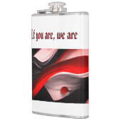 Flasques Collection Abstraite noire et rouge Bold Design mo (Gauche)