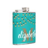 Flasques Collier de lumières Turquoise Personnalisé (Droite)