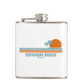 Flasques Colonial Beach Virginia Sun Palm Trees (Devant)