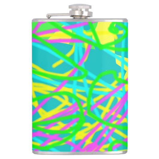 Flasques Color My Dreams Scribble Motif Expressive Artsy (Devant)