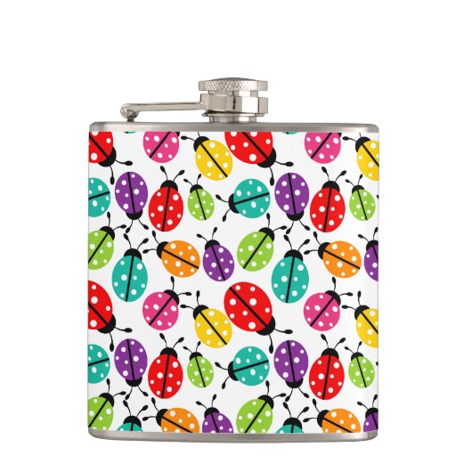 Flasques Coloré mignon Lady Bug Motif sans joint (Devant)