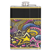 Flasques Coloré Motif cosmique Twinkle dans un design dynam (Dos)