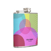 Flasques Colorful Abstract Geometric Circles Personalised (Droite)