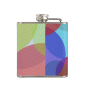 Flasques Colorful Abstract Geometric Circles Personalised (Dos)