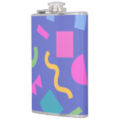 Flasques Colorful Abstract Geometric Memphis Style Pattern (Gauche)