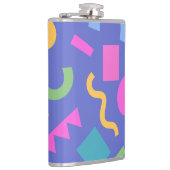 Flasques Colorful Abstract Geometric Memphis Style Pattern (Droite)