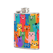 Flasques Colorful cats (Gauche)