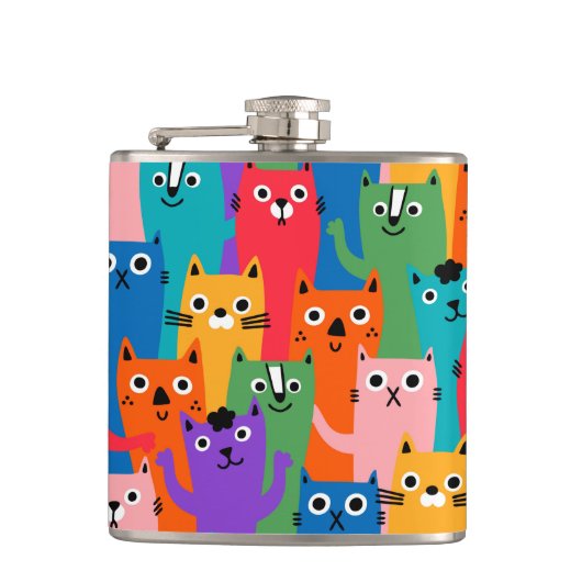 Flasques Colorful cats (Devant)