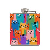Flasques Colorful cats (Dos)