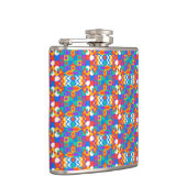 Flasques Colorful flask with a vibrant geometric pattern (Droite)