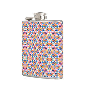 Flasques Colorful flask with geometric pattern in blues (Gauche)