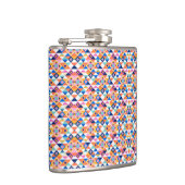 Flasques Colorful flask with geometric pattern in blues (Droite)