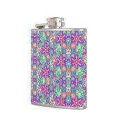 Flasques Colorful flask with vibrant geometric and floral  (Gauche)