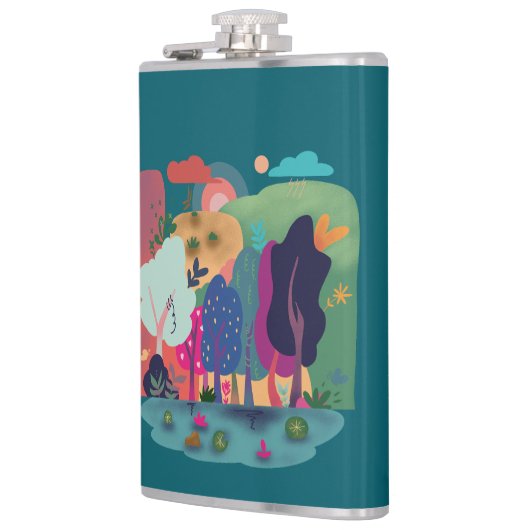 Flasques Colorful Forest Landscape (Gauche)