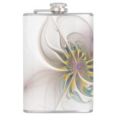 Flasques Colorful fractal ornament. Flower art (Devant)