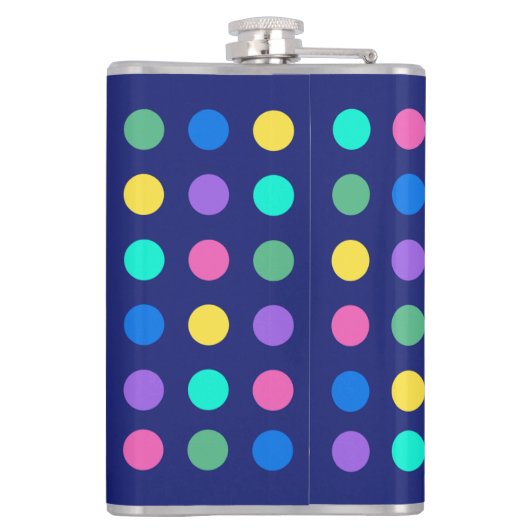 Flasques Colorful Geometric Dots Drinkware Design -  (Dos)
