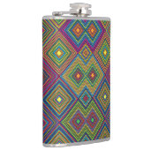 Flasques Colorful hip flask with a vibrant geometric  (Droite)