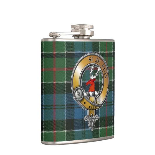 Flasques Colquhoun Tartan & Badge (Droite)