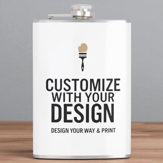Flasques Company Branded Custom Minimalist Personalized