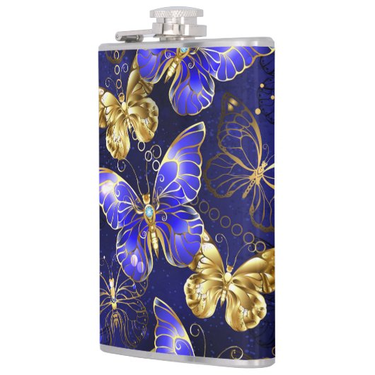 Flasques Composition avec les papillons Sapphire (Gauche)