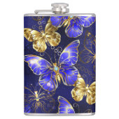 Flasques Composition avec les papillons Sapphire (Devant)