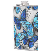 Flasques Composition des papillons blancs et bleus (Gauche)