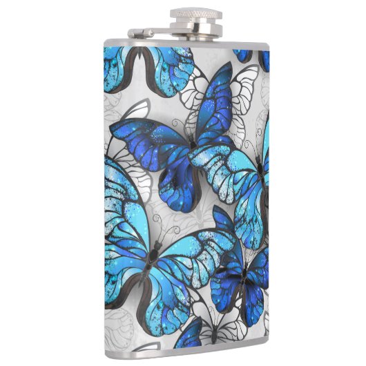 Flasques Composition des papillons blancs et bleus (Droite)