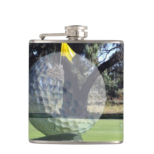 Flasques Composition Du Jeu De Golf, Fiole De Hanche Emball (Devant)