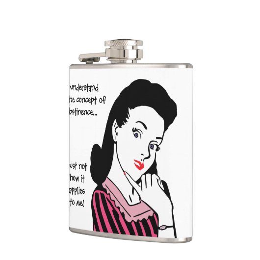 Flasques Concept d'absence amusant (Gauche)