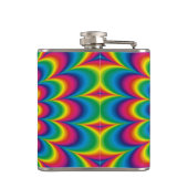 Flasques Conception abstraite de l'arc-en-ciel psychédéliqu (Dos)