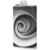 Flasques Conception Abstraite Élégante en Spirale Noir et B (Gauche)