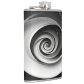 Flasques Conception Abstraite Élégante en Spirale Noir et B (Droite)