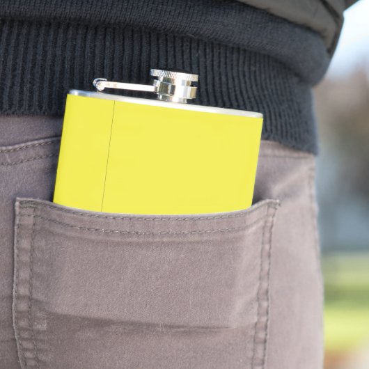 Flasques Conception avec un Arrière - plan jaune et une bor (In Situ)