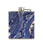 Flasques Conception bleue Oriental de motif de plat de la (Dos)