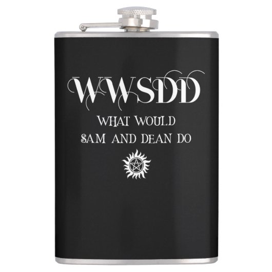 Flasques Conception de citation WWSDD avec symbole de solei (Devant)