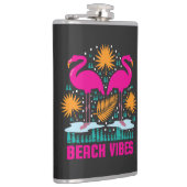 Flasques Conception de flamants roses de vibes de plage (Droite)