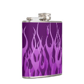 Flasques Conception de flammes de course violettes cool (Droite)
