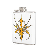 Flasques Conception de Masque Tribal - Orange (Gauche)