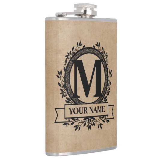 Flasques Conception de monogramme floral (Droite)