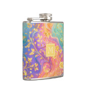 Flasques Conception de monogramme floral abstrait moderne p (Droite)