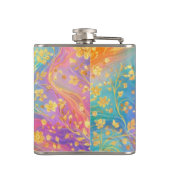 Flasques Conception de monogramme floral abstrait moderne p (Dos)